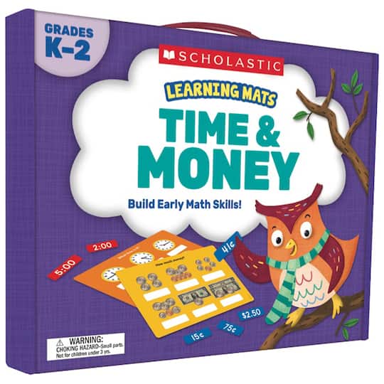 Scholastic Teaching Resources SC-823967 Time & Money Learning Mats